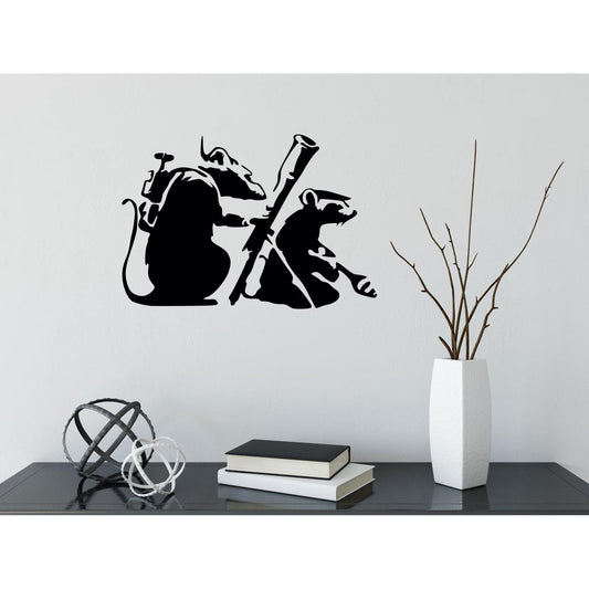 Banksy Rats With Rocket Launchers Wall Sticker