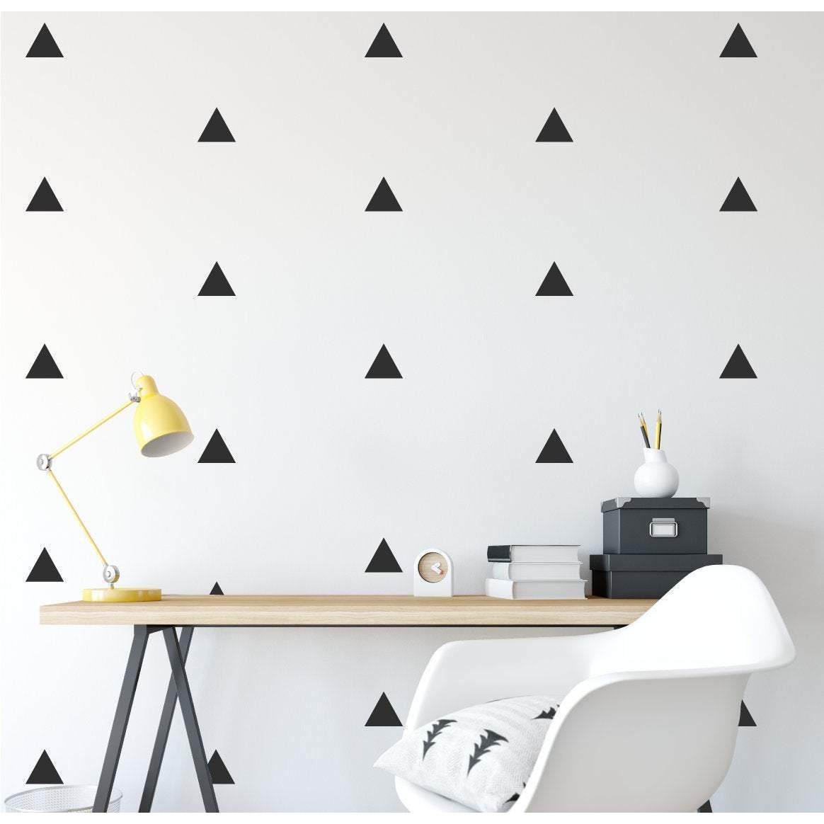 100 Triangle Shape Wall Stickers Pack Versatile Home Decor