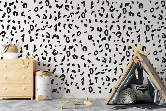 Leopard Animal Print Wall Decal Stickers Leopard Spots Peel And Stick Removable Wall Stickers Nursery Children Kids