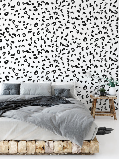 Leopard Animal Print Wall Decal Stickers Leopard Spots Peel And Stick Removable Wall Stickers Nursery Children Kids