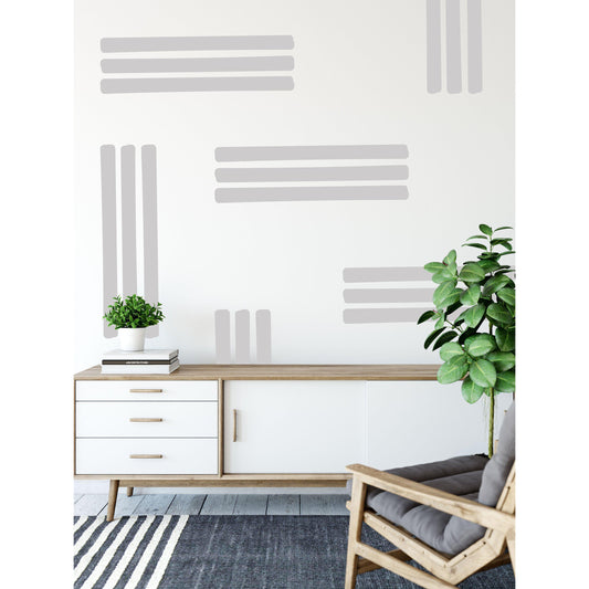 Line Pattern Wall Stickers