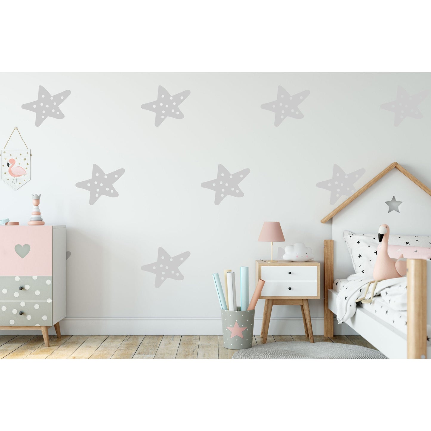 12 Decorative Spot Star Wall Stickers