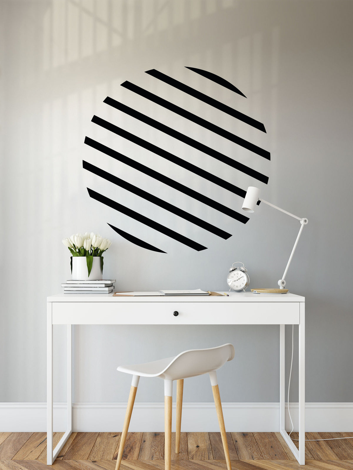 Cut Out Circle Abstract Large Wall Decal Sticker