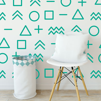 Misex Geometric Shapes Wall Decal Stickers