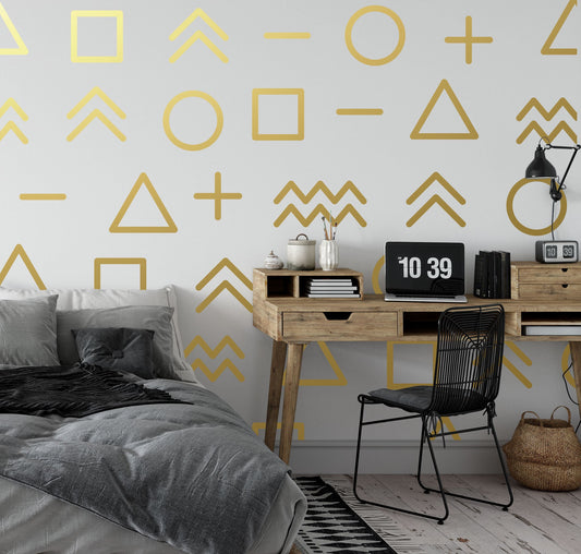 Misex Geometric Shapes Wall Decal Stickers