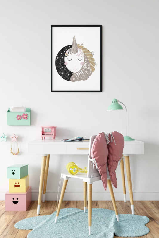 Magical Unicorn Nursery Print