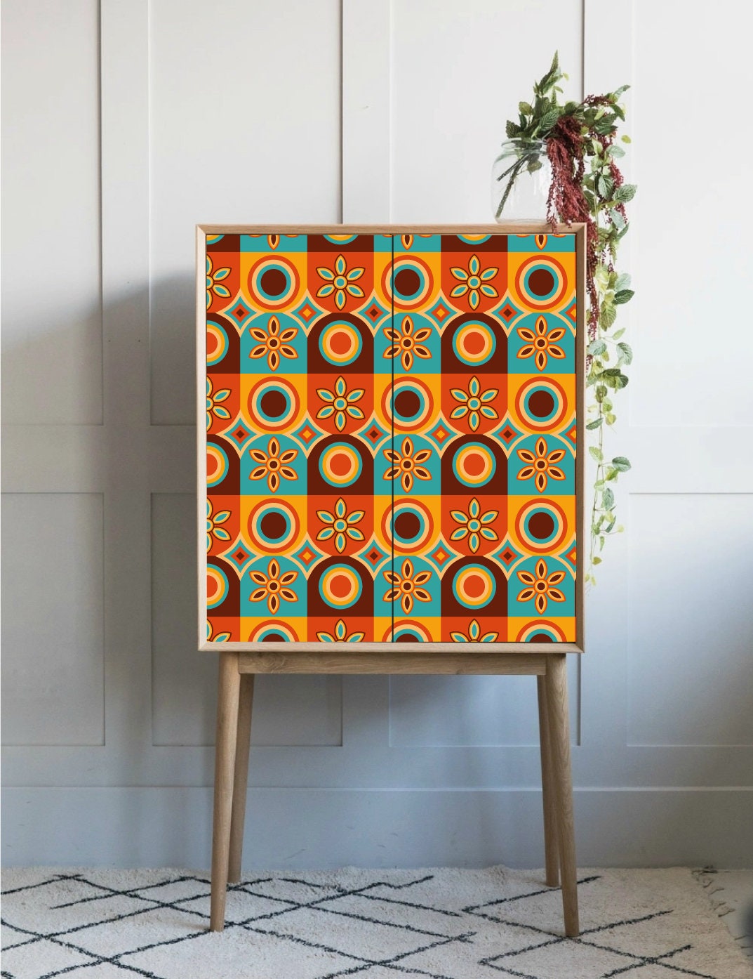 Sticky Back Plastic Self Adhesive Groovy Pattern Vinyl Wrap Vinyl Wraps For Furniture