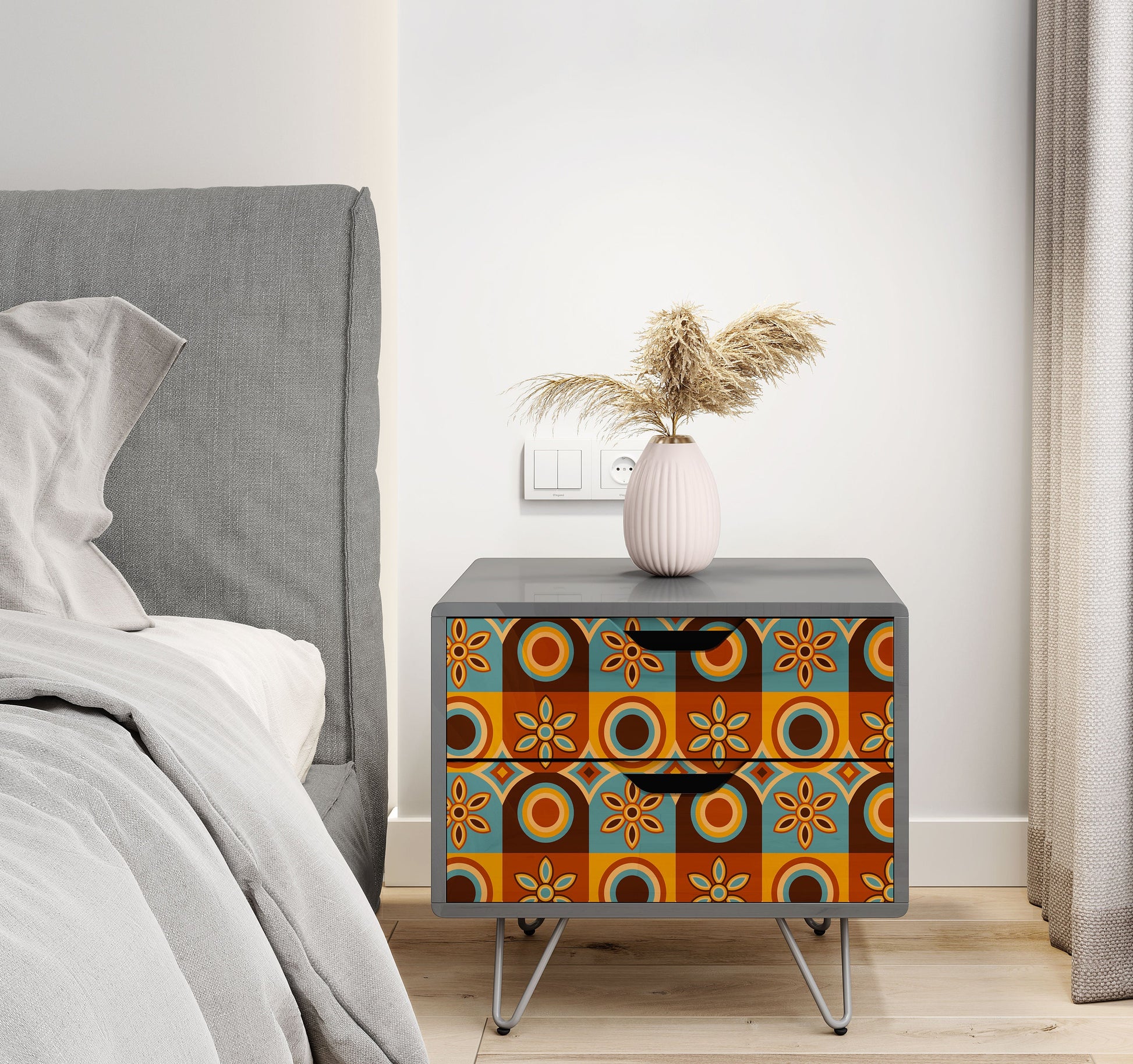 Sticky Back Plastic Self Adhesive Groovy Pattern Vinyl Wrap Vinyl Wraps For Furniture