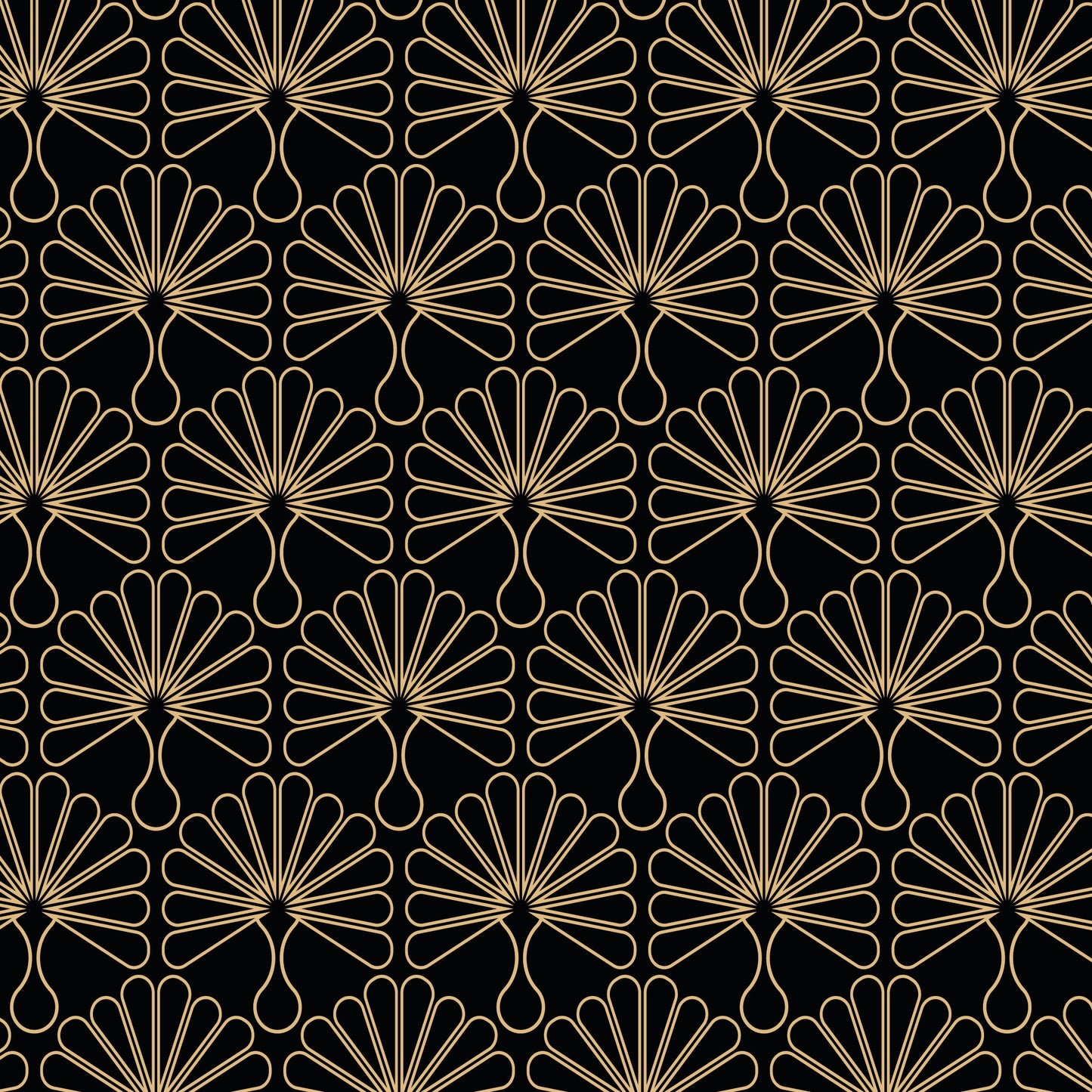 Furniture Stickers Self-Adhesive Gold Art Deco Vintage Pattern Vinyl Wrap Vinyl Wraps For Furniture
