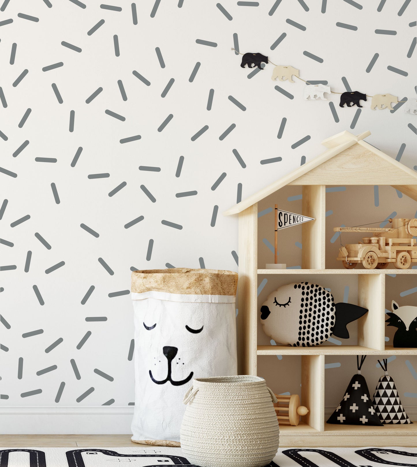 105 Thin Sprinkles Wall Stickers