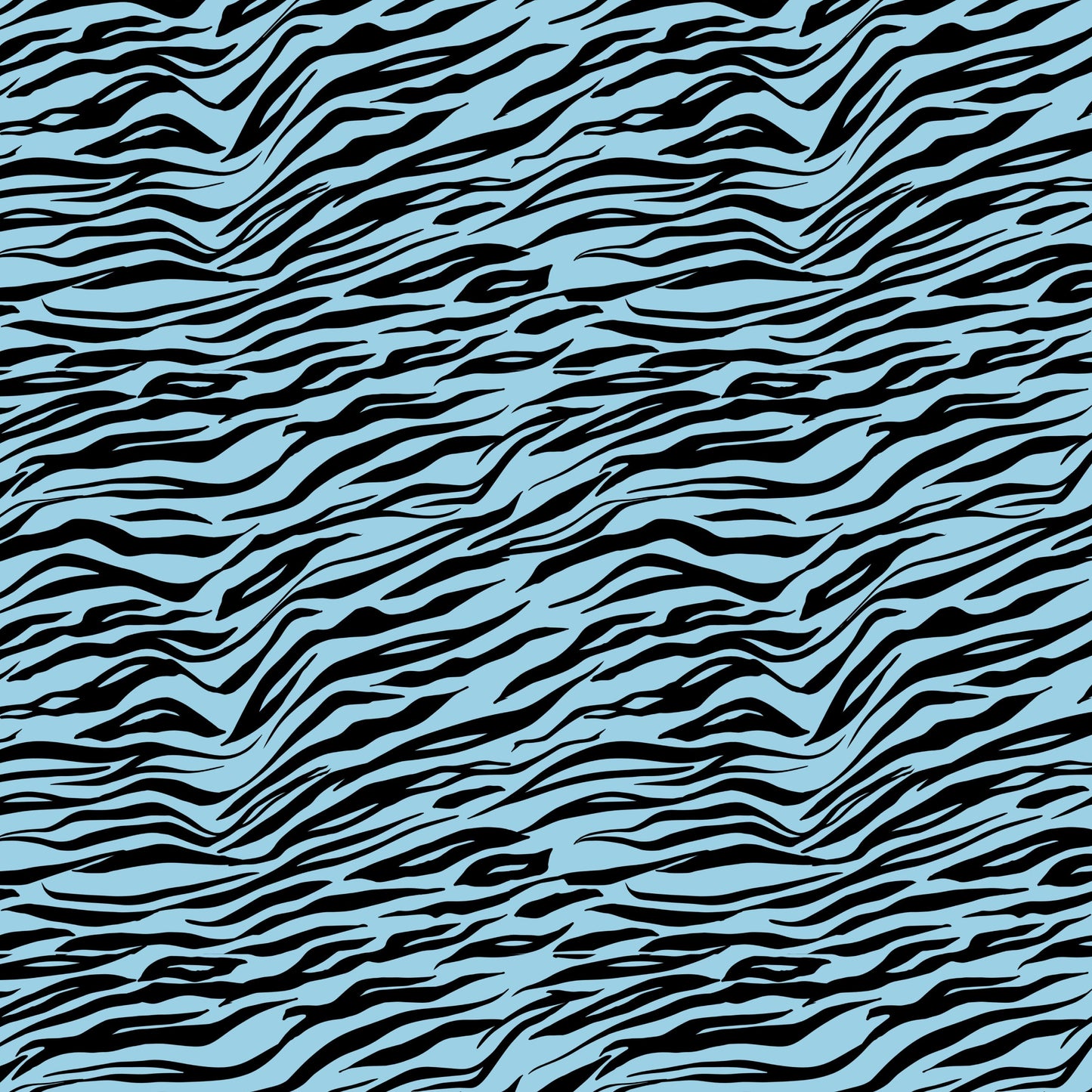 Blue Tiger Print Pattern Vinyl Wrap