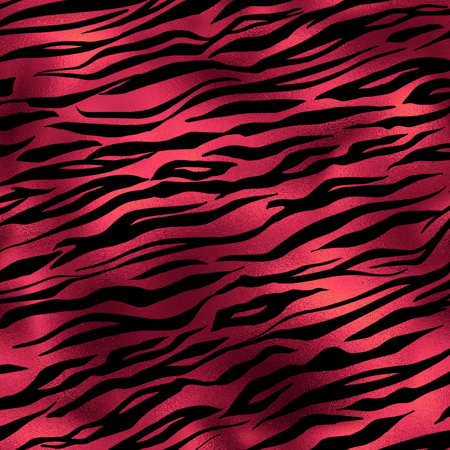 Red Tiger Print Foil Effect Vinyl Furniture Wrap