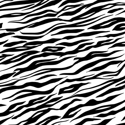 White Tiger Print Pattern Vinyl Wrap