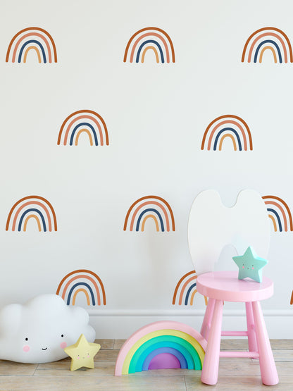 Multicolour Rainbow Wall Stickers (12 Pack)
