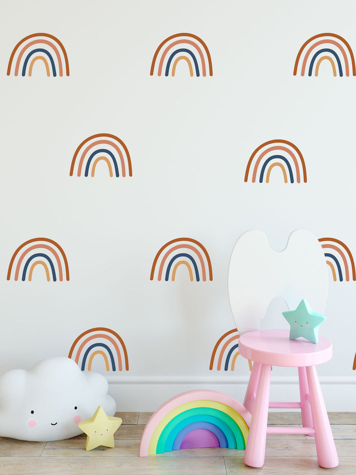 Multicolour Rainbow Wall Stickers 12 Pack QuoteMyWall multicolour-rainbow-wall-stickers-12-pack-quotemywall