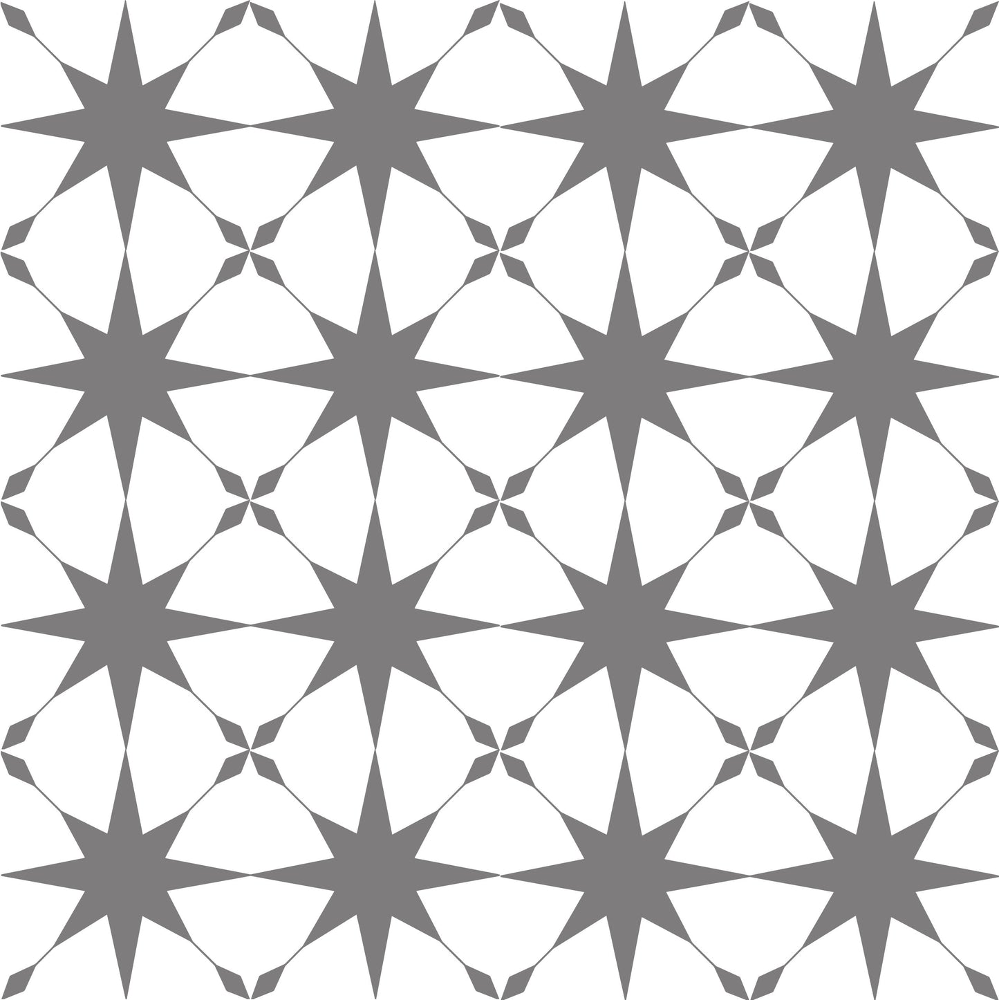 Grey Astral Star Tile Stickers