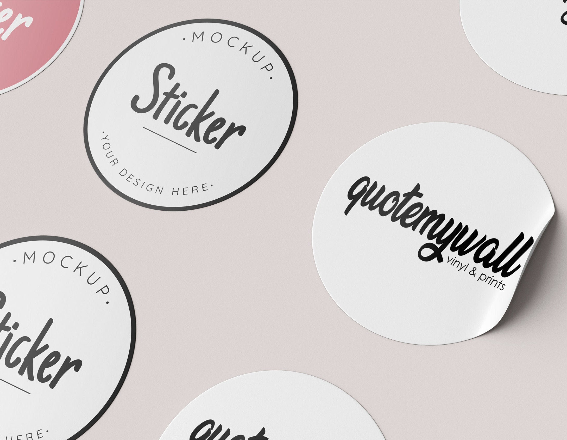 Custom Round Sticker Labels – QuoteMyWall