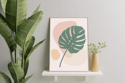 Boho Print Botanical Leaf