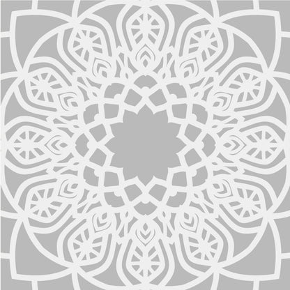 Grey Madala Pattern Tile Stickers