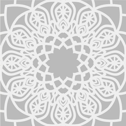 Grey Madala Pattern Tile Stickers