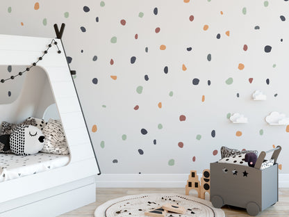 Polka Dot Wall Decals Boho Chic Polka Dot Wall Stickers Nursery Home Decor Colour Peel & Stick Removable Dots