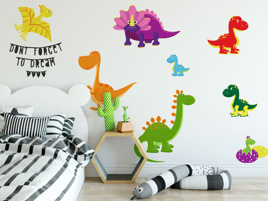 Dinosaur Wall Stickers Mixed Pack