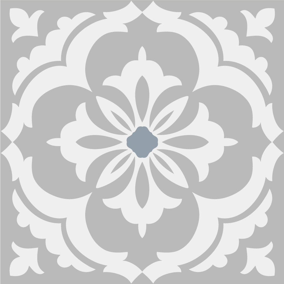 Grey & White Mosaic Tile Stickers