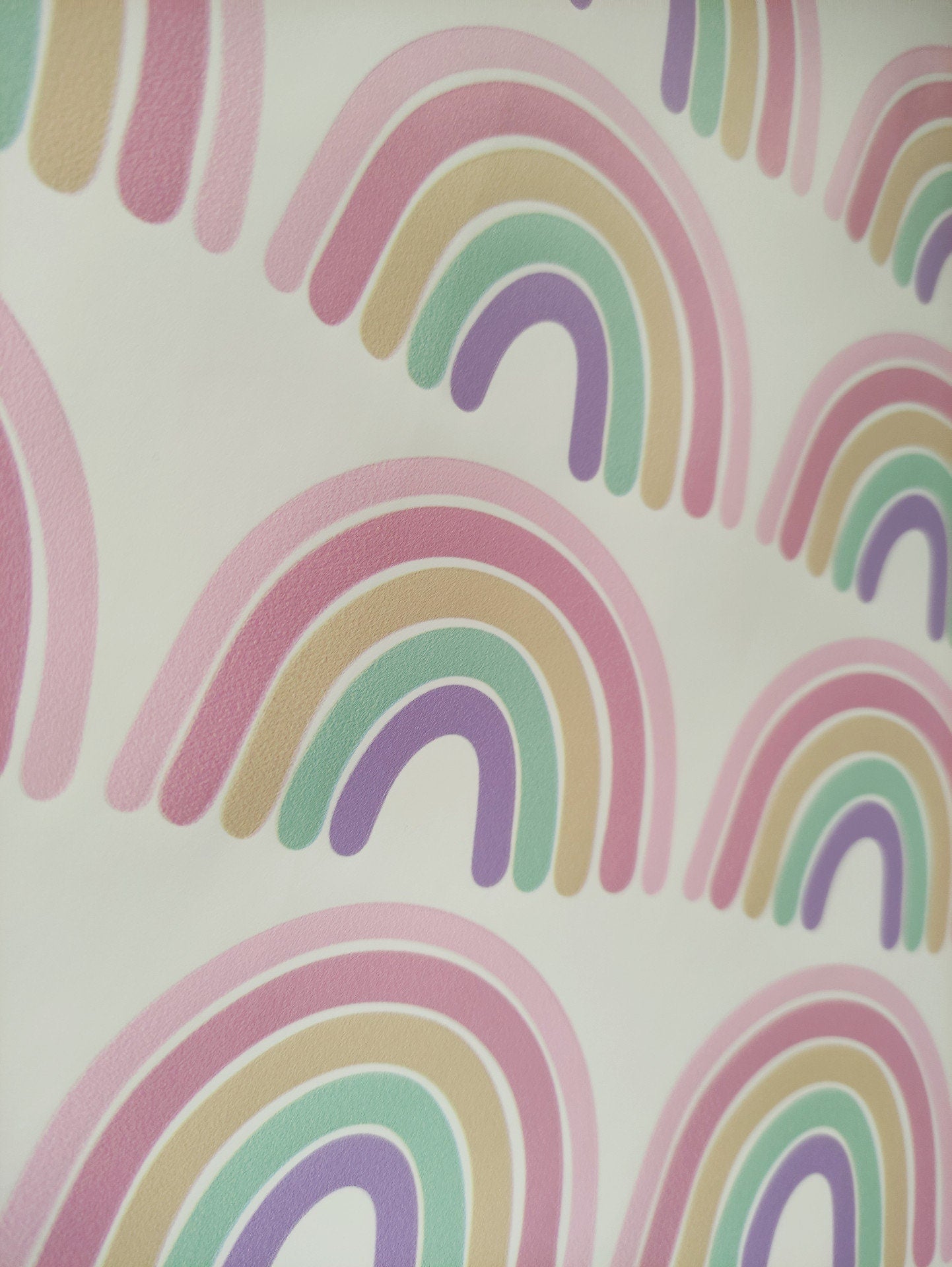24 Pastel Rainbow Wall Art Stickers Decals - Old Style