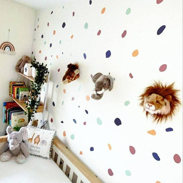 150 Boho Chic Polka Dot Wall Decal Stickers
