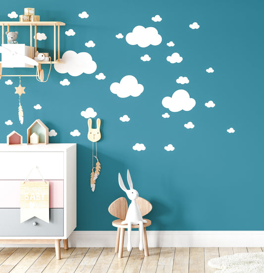 Large White Cloud Wall Stickers