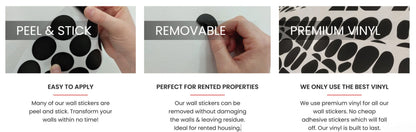 100 Round Dot Polka Dot WEall Stickers Spot Decals Peel And Stick Removable Children's Room Wall Art Stickers Kids Nursery Rooms Dotty