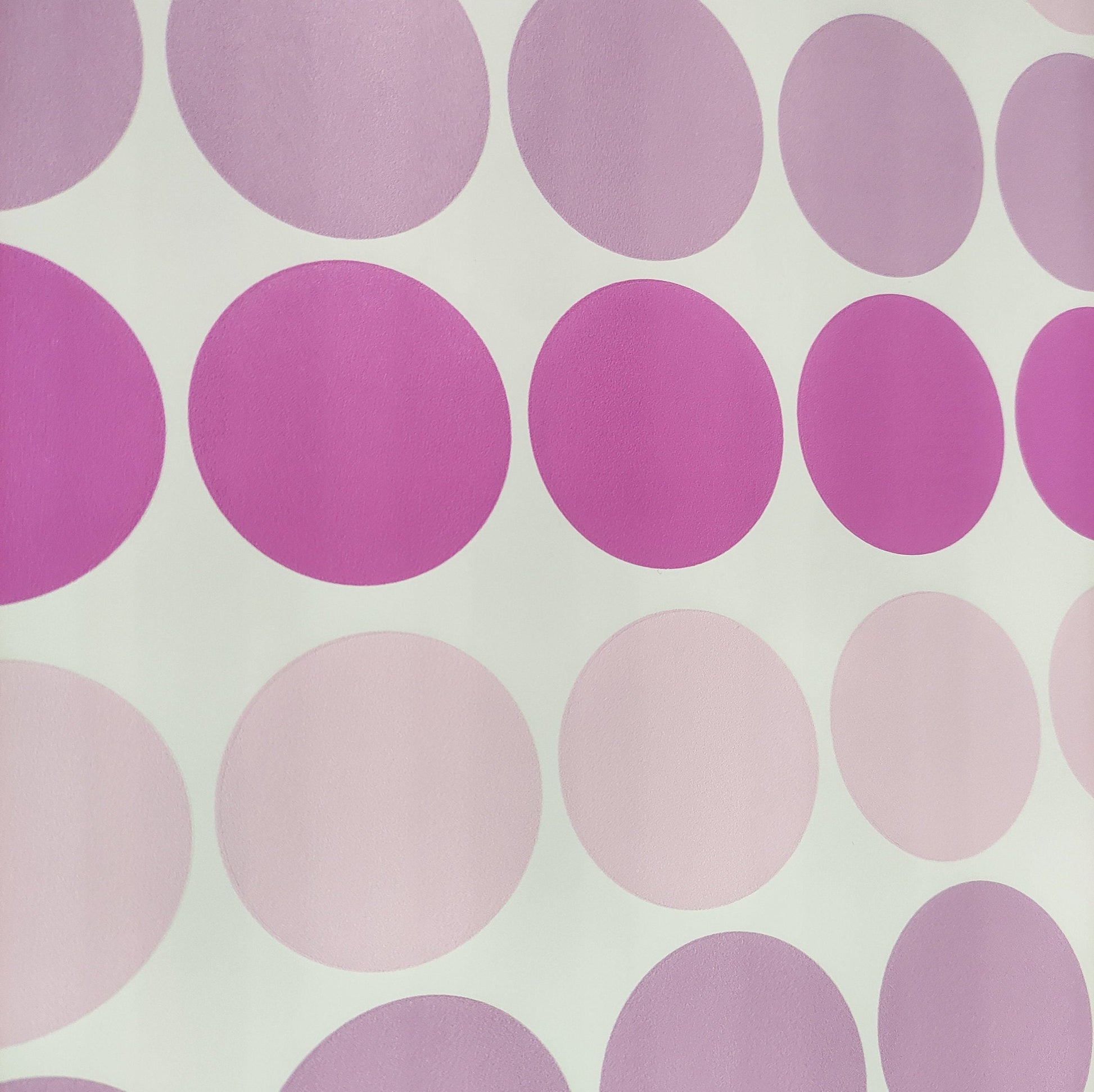Pink Polka Dot Wall Decal Stickers For Girls Bedroom Kids Childrens Wall Art Decor Nursery Stickers For Walls Vinyl Removable
