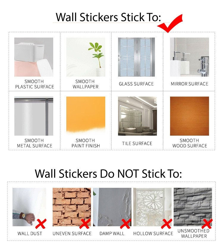 Scandi Wall Art Decor Stickers Decals Kids Animal Wall Stickers Trees Mountains Stars