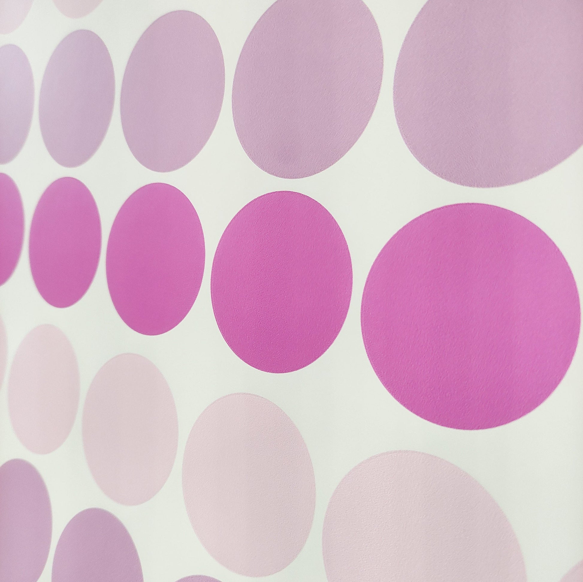 Pink Polka Dot Wall Decal Stickers For Girls Bedroom Kids Childrens Wall Art Decor Nursery Stickers For Walls Vinyl Removable