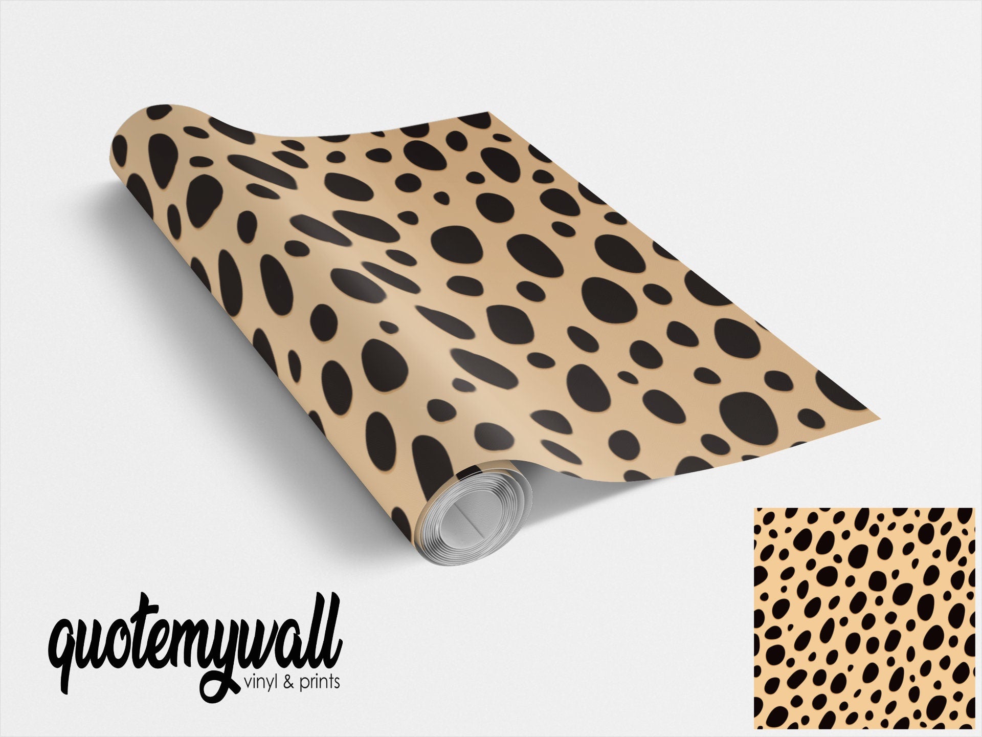 Cheetah Pattern Print Self Adhesive Furniture Wrap
