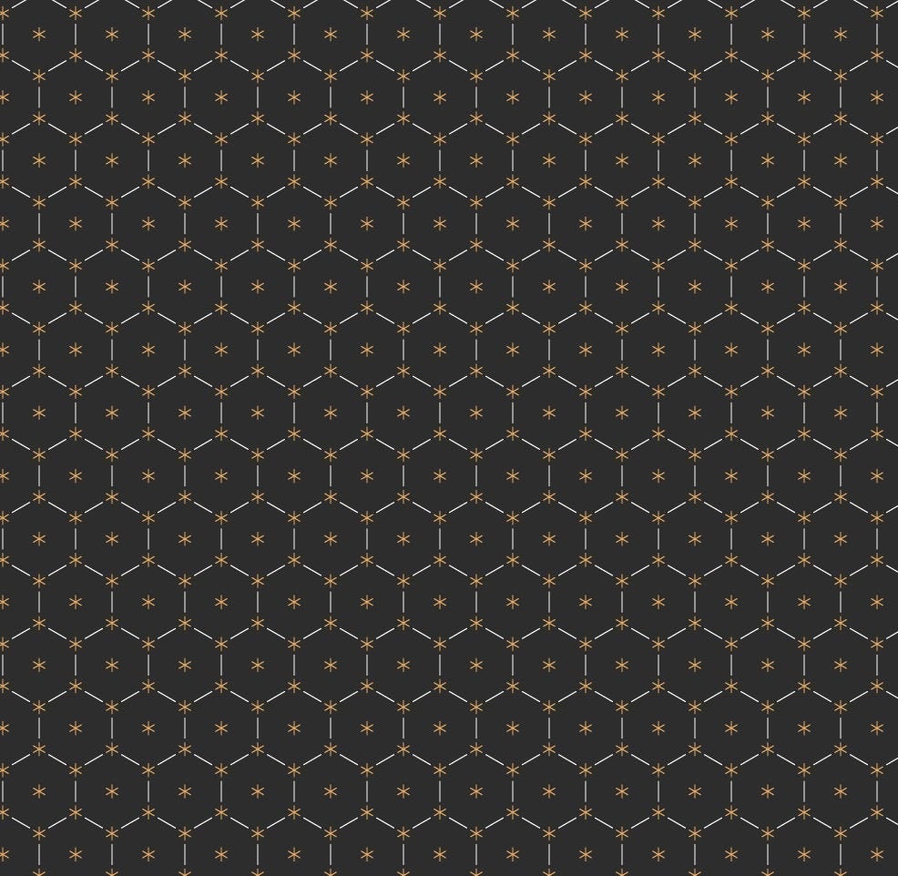 Star & Dash Black Geometric Vinyl Pattern