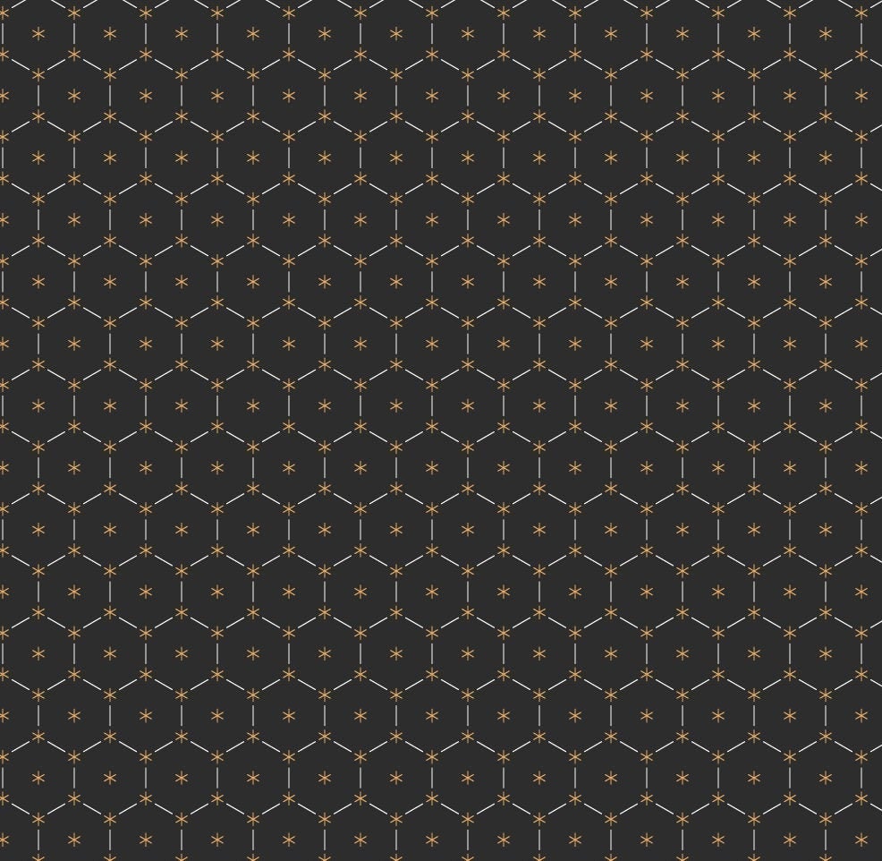 Star & Dash Black Geometric Vinyl Pattern