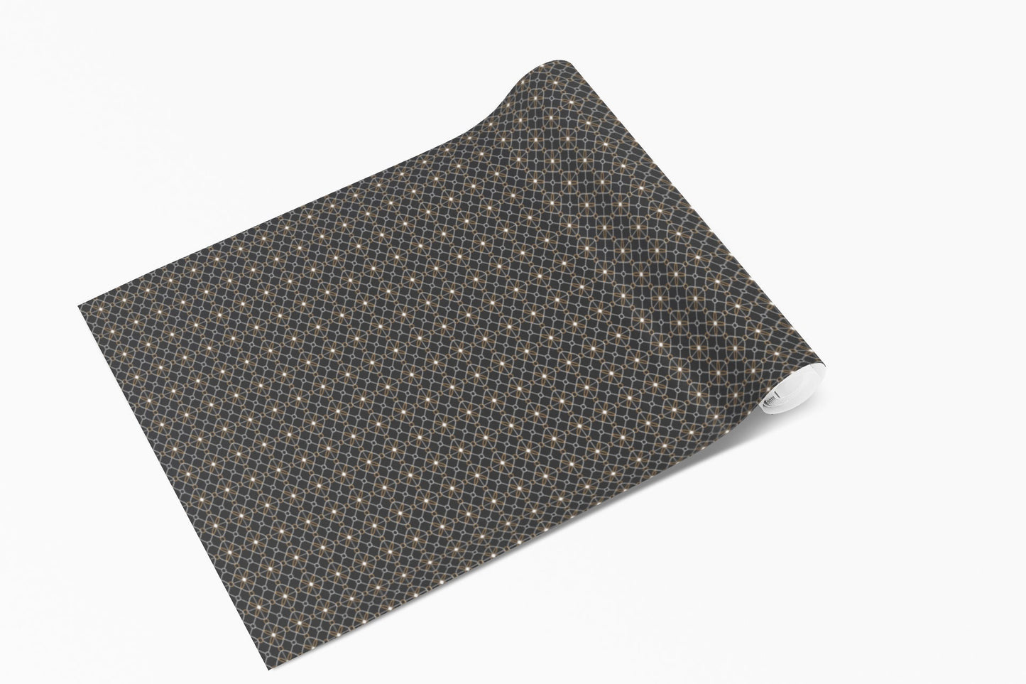 Black Geometric Pattern Vinyl Wrap Print