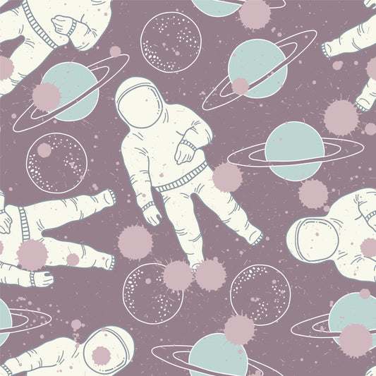 Spaceman & Planets Kids Vinyl Sticker Wrap
