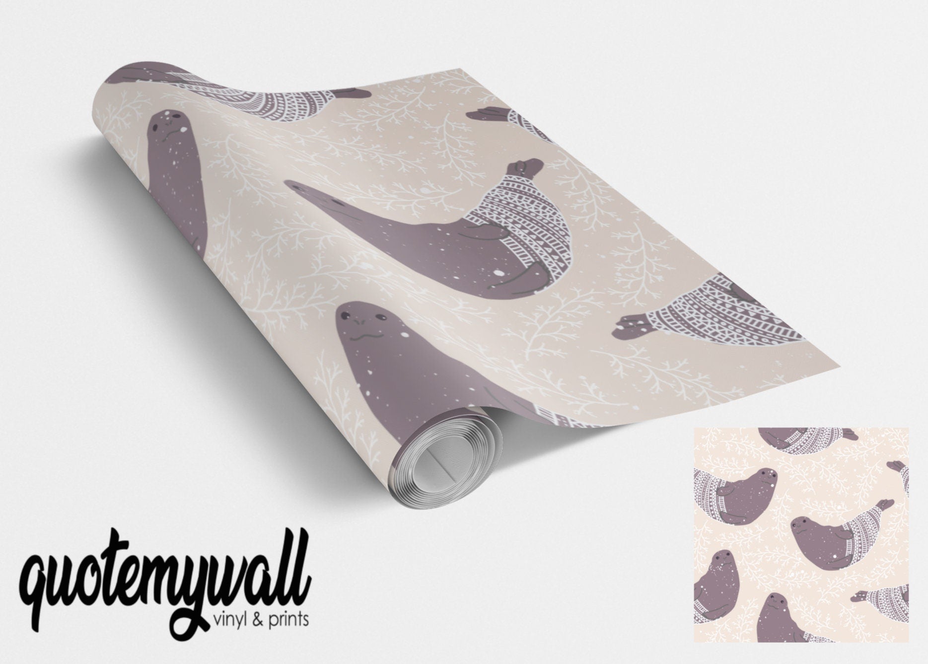 Seal Pattern Vinyl Sticker Wrap