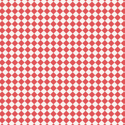 Red & White Checked Pattern Furniture/Window Vinyl Wrap