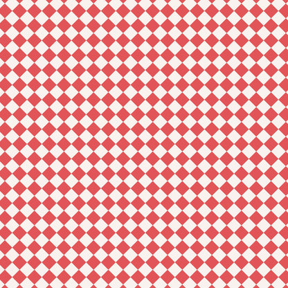 Red & White Checked Pattern Furniture/Window Vinyl Wrap