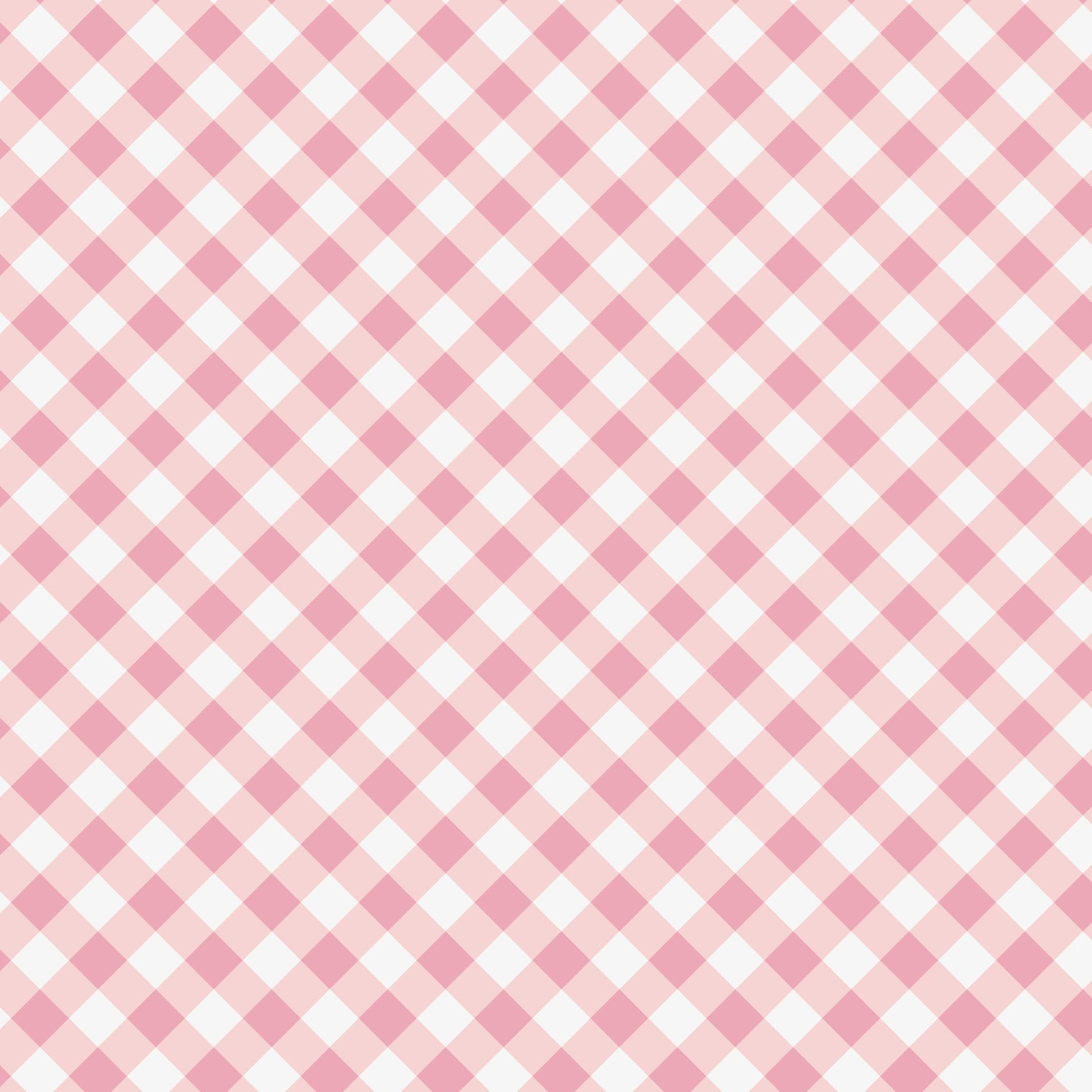 Baby Pink Checked Vinyl Furniture Wrap