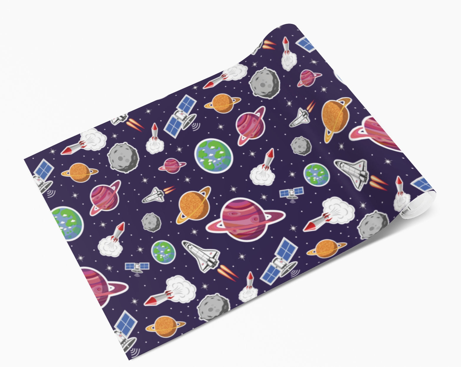 Planets & Rockets Space Vinyl Furniture Wrap