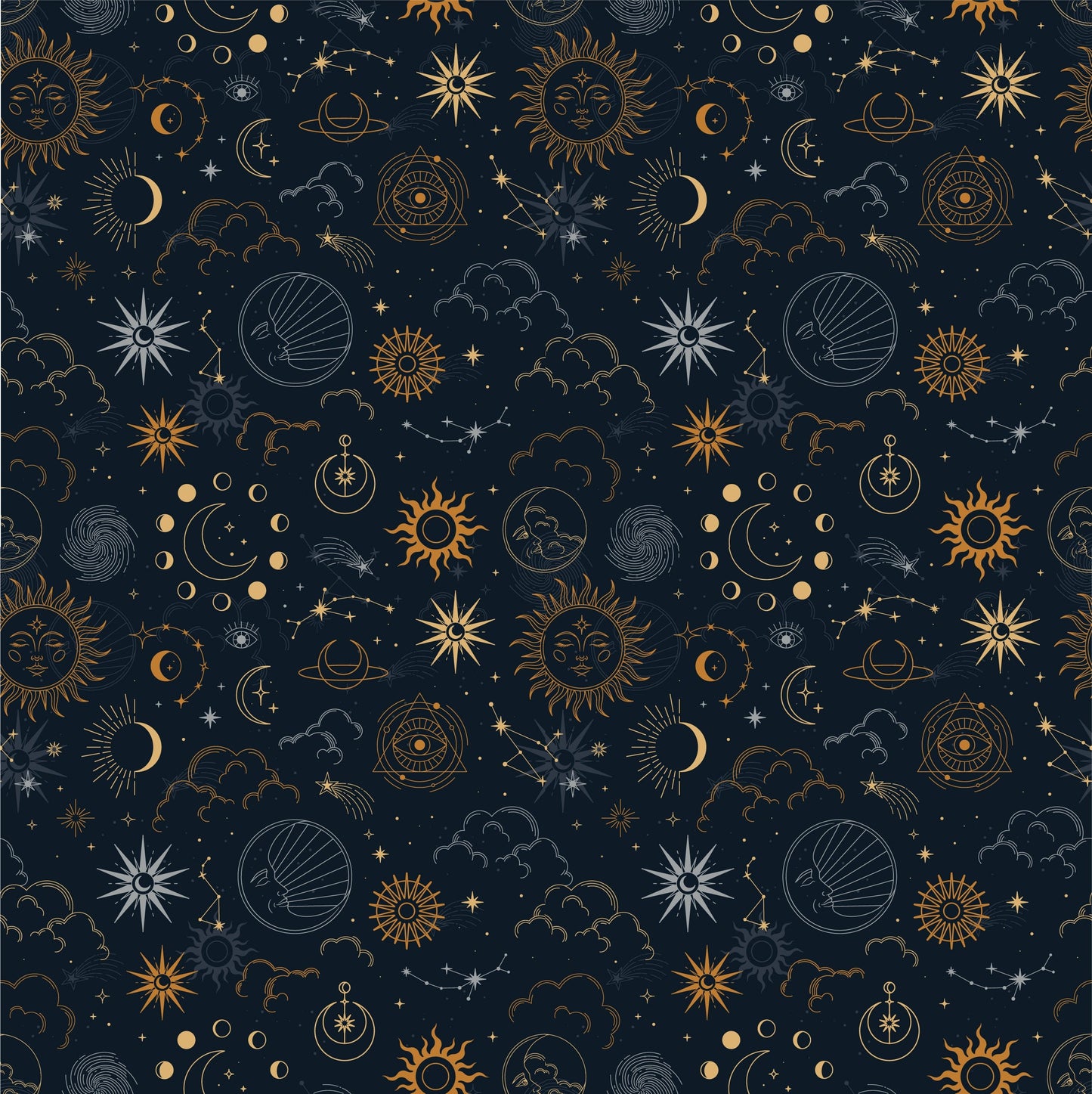 Constellations/Star & Moons Vinyl Furniture Wrap