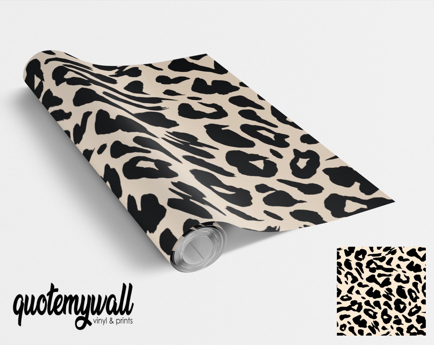 Leopard Spots Animal Print Vinyl Furniture Wrap