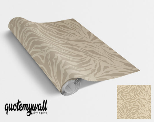 Beige Animal Print Vinyl Furniture Wrap