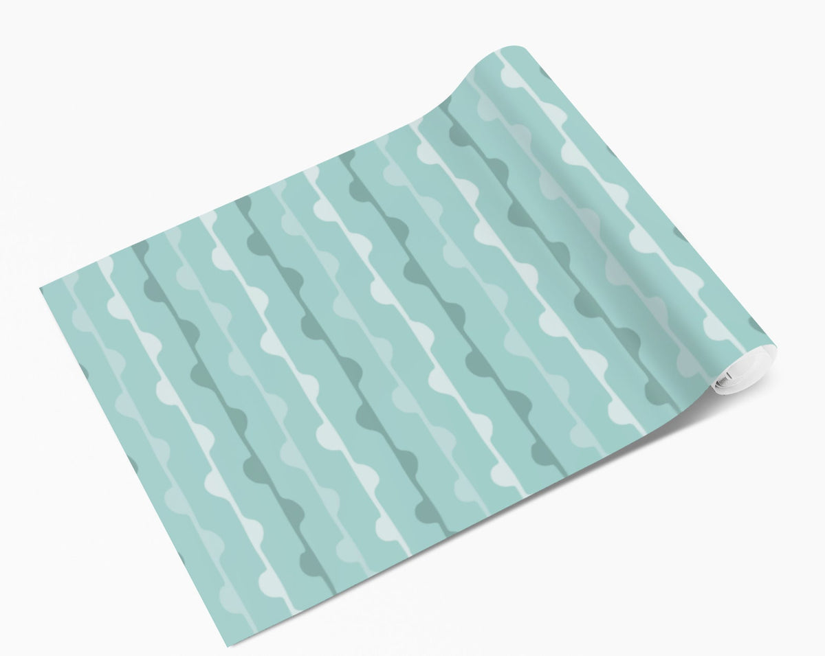 Mint Green Squiggles Pattern Vinyl Wrap – QuoteMyWall