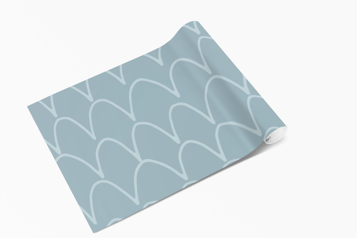 Arch Lines Light Blue Vinyl Furniture Wrap