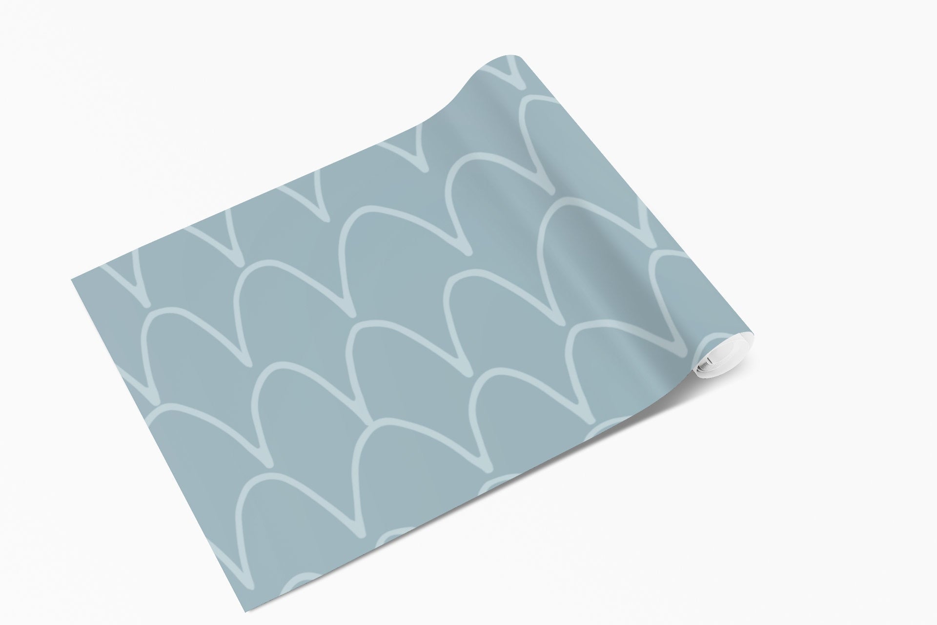 Arch Lines Light Blue Vinyl Furniture Wrap
